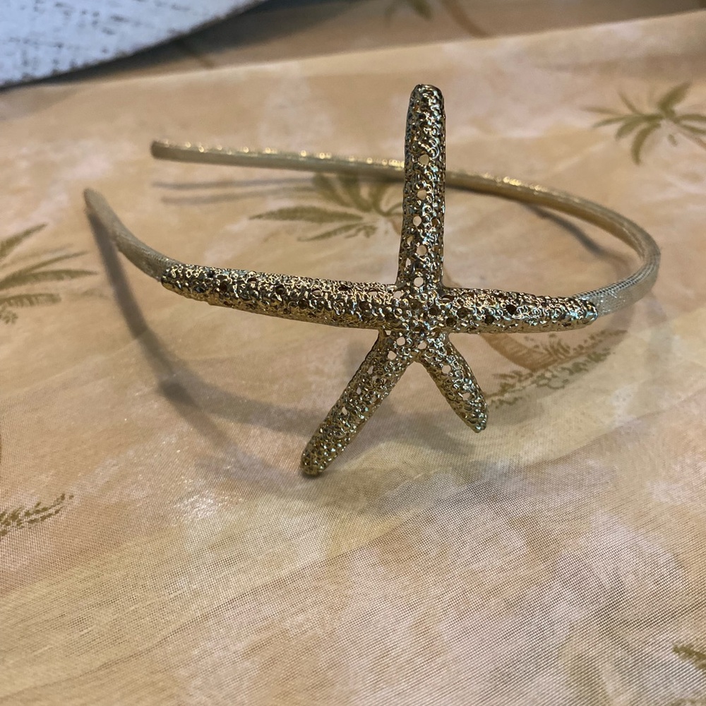 Gold Starfish Headband